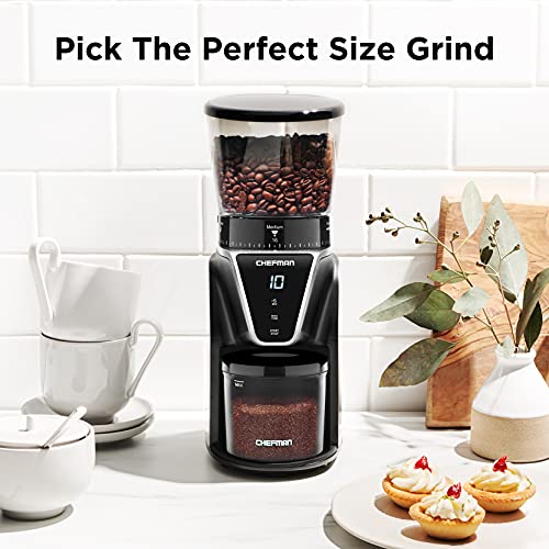 Chefman Conical Burr Coffee Grinder Create The Boldest Most