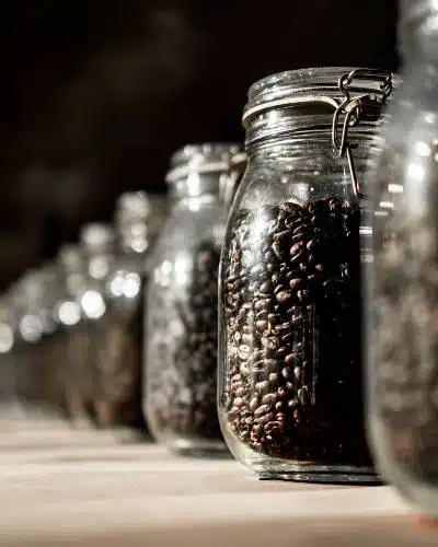 Coffee Beans StoredIn Kilner Jars