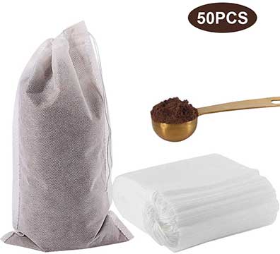   50PCS Cold Brew Coffee Filter Bags, 6inX10in