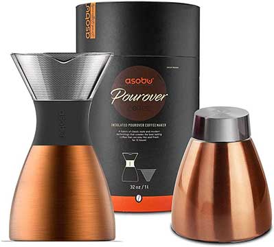 Asobu Copper Insulated Pour Over Coffee Maker
