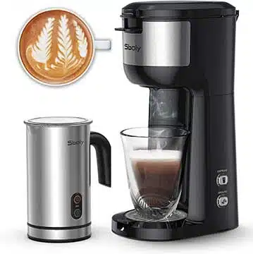  Sboly Single Serve Coffee Make -& Milk Frother