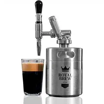 VINCI Nitro Cold Brew Maker Stainless Steel Home Brew Nitrogen Infusion  Coffee Keg System Easy One Handed Dispensing System Includes Drip Mat