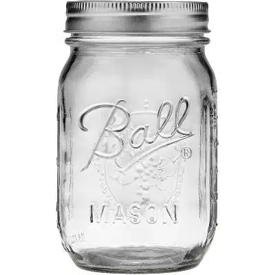 Single Jarden Ball Regular Mouth 16-Ounces Mason Jar