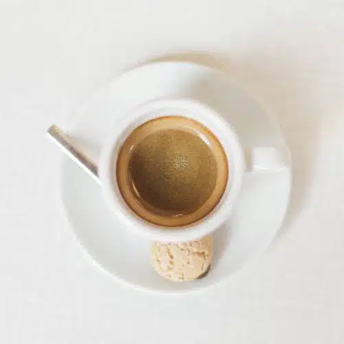 A Cup Of Espresso From Above