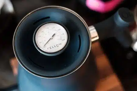 A Thermometer Gauge on a Gooseneck Kettle