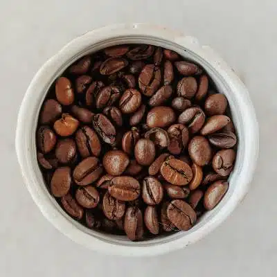 Some Coffee Beans In A Bowl