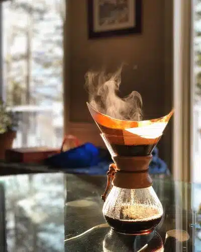 Some Coffee Brewing in a Chemex