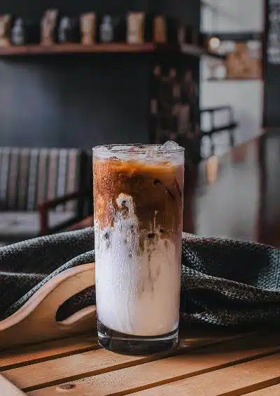 A Milky Iced Coffee