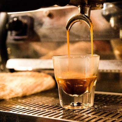 An Espresso Shot Being Pulled
