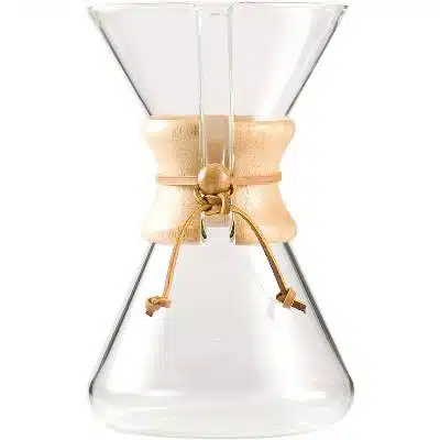 CHEMEX Pour-Over Glass Coffeemaker - Hand Blown Series - 8-Cup