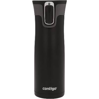 Contigo Autoseal West Loop Vacuum-Insulated Stainless Steel Travel Mug with Easy-Clean Lid 20 Oz Matte Black