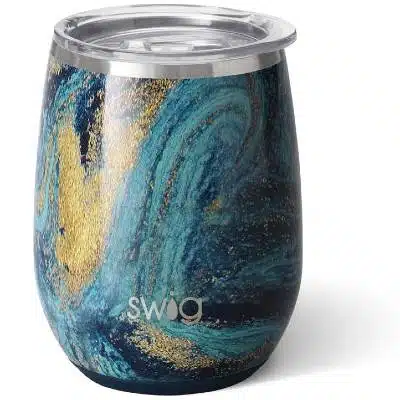 Swig Life 14oz Triple Insulated Stainless Steel Stemless Wine Tumbler with Slider Lid