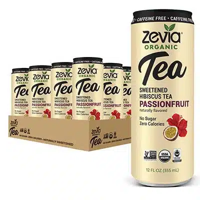  Zevia Organic Sugar Free Iced Tea, Caffeine Free Hibiscus Tea Passionfruit