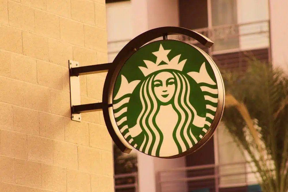 A Massive Starbucks Sign