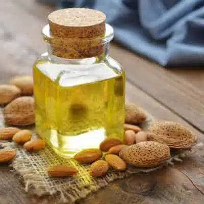 A bottle of almond oil