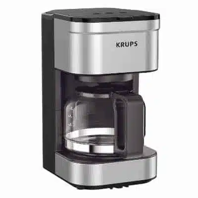 KRUPS Simply Brew Compact Filter Drip Coffee Maker 5-Cup Silver