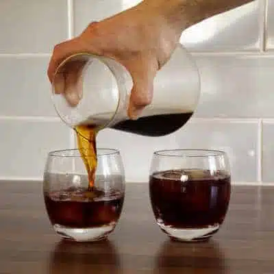 Pouring out some Cold Brew from the Soulhand Coffee Dripper