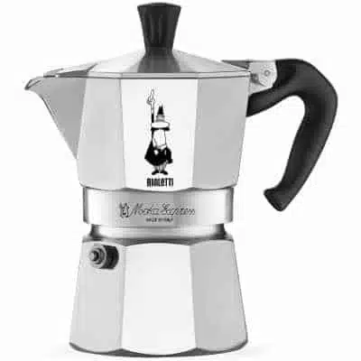 Bialetti Moka Express Stovetop Coffee Maker 3-Cup Aluminium