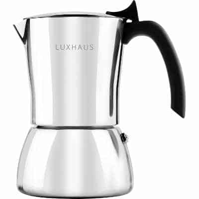 LuxHaus Stovetop Espresso Maker - 6 Cup Moka Pot