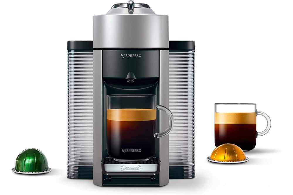 Nespresso Vertuo Evoluo Coffee and Espresso Machine by De'Longhi Silver