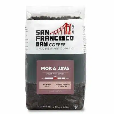 SF Bay Coffee Moka Java Whole Bean 2LB (32 Ounce) Medium-Light Roast