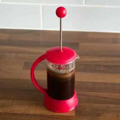 Sumiyaki coffee roasting in a french press