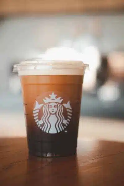A cup of Starbucks Nitro Cold Brew Coffee