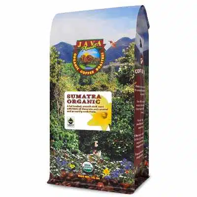 Java Planet Organic Coffee Beans Sumatra Indonesia Single Origin
