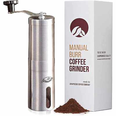 JavaPresse Manual Coffee Grinder with Adjustable Settings