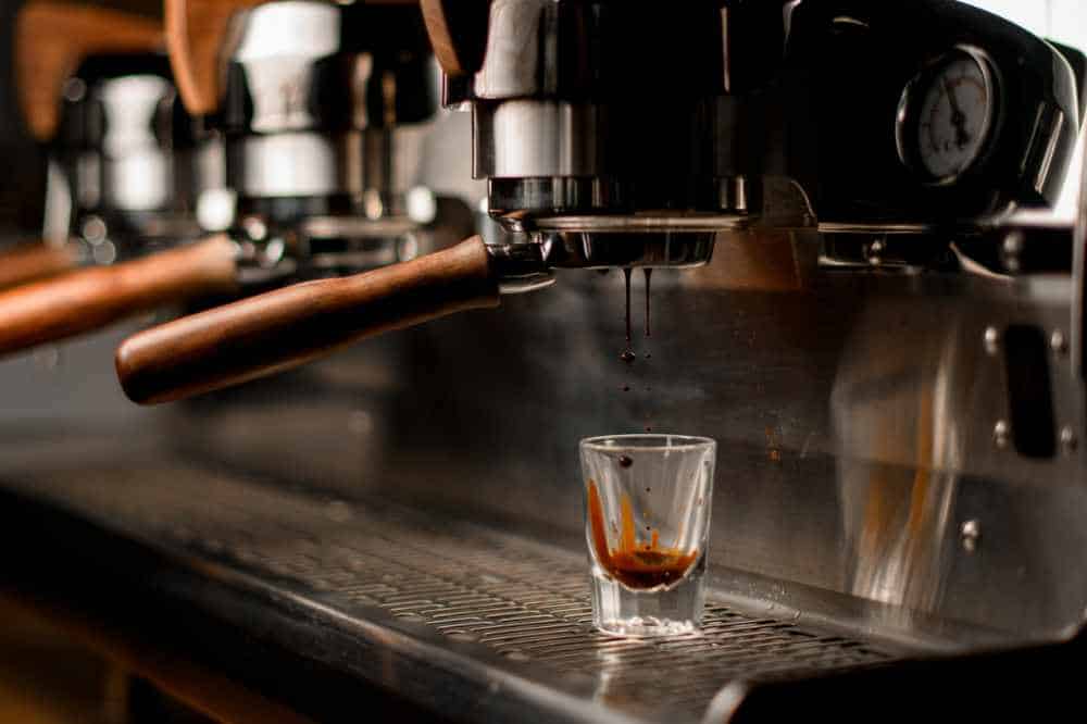 A ristretto shot being pulled