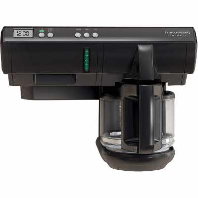 BLACK+DECKER SCM1000BD SpaceMaker Under The Cabinet 12-Cup Programmable Coffeemaker