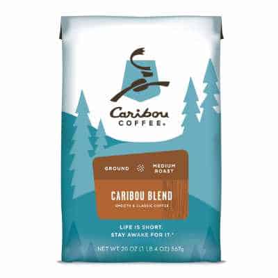 Caribou Coffee Caribou Blend - Medium Roast Ground Coffee - 20 Ounce Bag Rainforest Alliance Certified