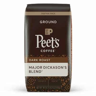 Peet's Coffee Major Dickason's Blend - Dark Roast Ground Coffee