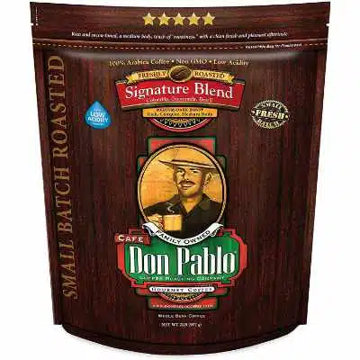 Don Pablo Signature Blend - Medium-Dark Roast - Whole Bean Coffee - Low Acidity
