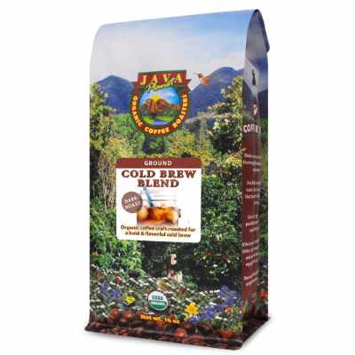Cold Brew Organic Coarse Ground Coffee Colombian Supremo Dark Roast