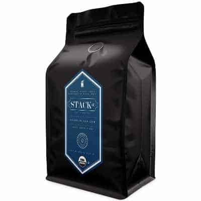 Stack Street Organic Cold Brew Coffee Coarse Ground Flavor Dark Roast