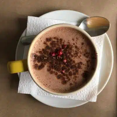 A lovely chocolatey mocha coffee