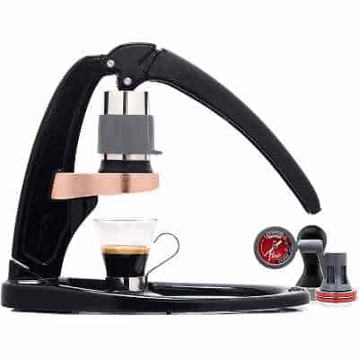 Flair Signature Espresso Maker - An all manual espresso press to handcraft espresso at home (Pressure Kit Black)