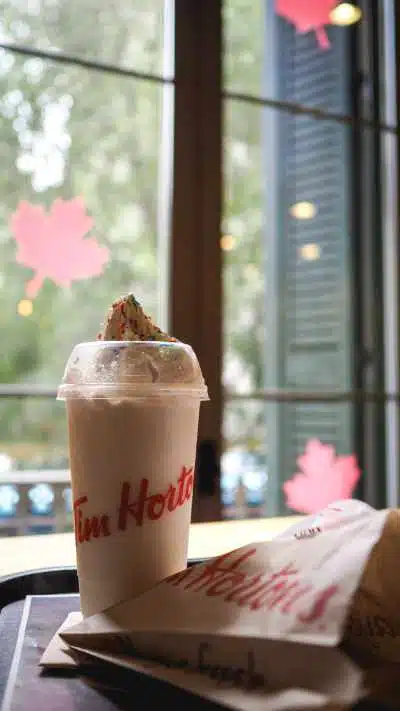 A Time Hortons Iced Capp