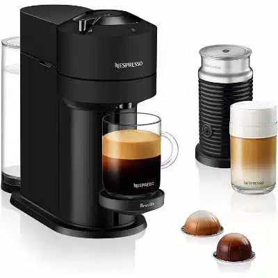 Nespresso BNV550MTB Vertuo Next Espresso Machine with Aeroccino by Breville Black Matte