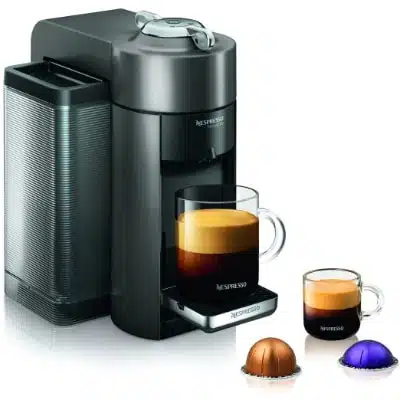 Nespresso GCC1-US-GM-NE VertuoLine Evoluo Deluxe Coffee and Espresso Maker Graphite Metal