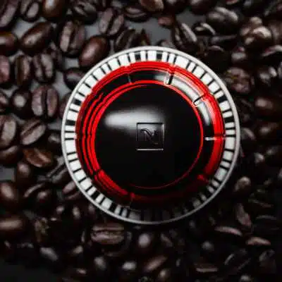 a close up of a nespresso pod