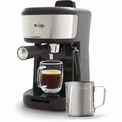 Mr. Coffee Steam Espresso Cappuccino and Latte Maker Black