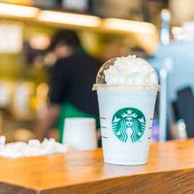 A Starbucks Caffe Vanilla Frappuccino