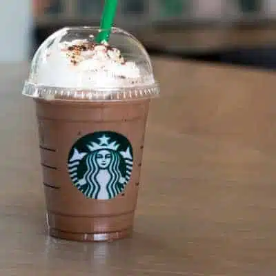 A Starbucks Java Chip Frappuccino