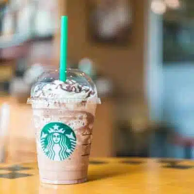 A Starbucks Mocha Cookie Crumble Frappuccino