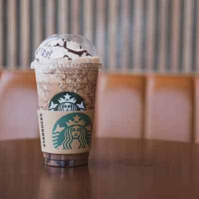 a chocolately mocha starbucks frappuccino