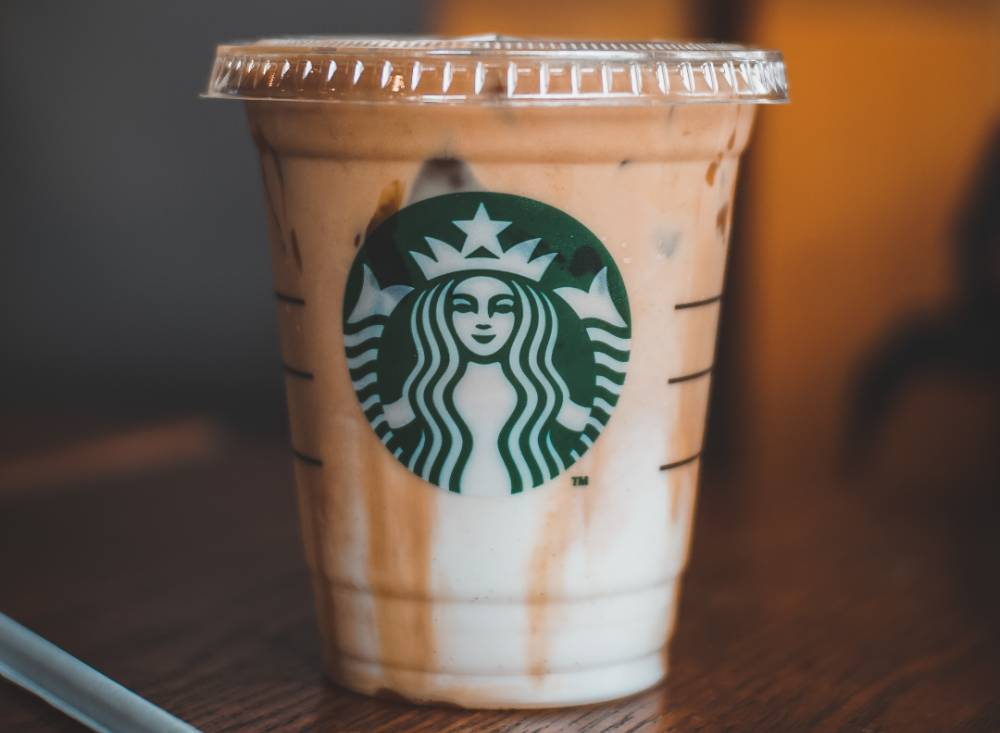 Iced latte from Starbucks