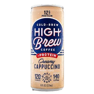 006 Canned Coffee - High Brew Coffee Cold Coffee Creamy Cappuccino Plus Protein