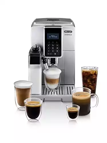 De’Longhi ECAM35075SI Dinamica with LatteCrema System and LCD Display, Silver